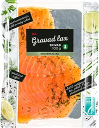 Lax gravad skivad Miljömärkt