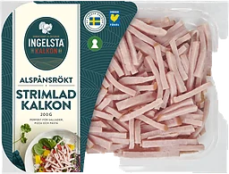 Kalkon strimlad alspånsrökt