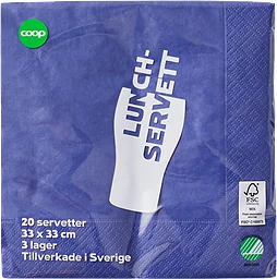 Servetter Mörkblå