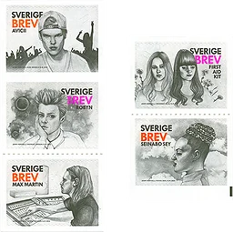 Frimärken Inrikes Självhäftande 10-pack