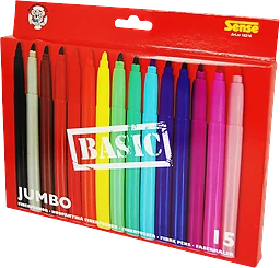 Fiberpennor Jumbo Basic