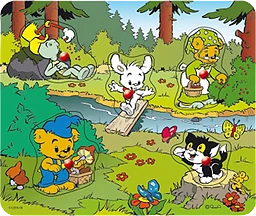 Pussel med knopp Bamse 5 bitar