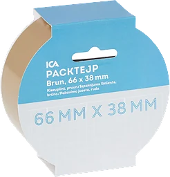 Packtejp Brun 38mmx66m Home