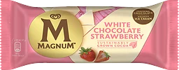 Glasspinne White Chocolate Strawberry