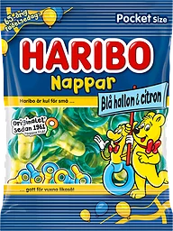 Nappar Blå Hallon & citron