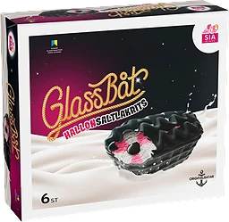 Glassbåt Hallon&saltlakrits Gräddglass