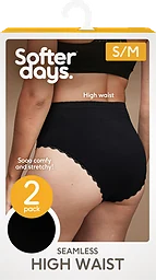Seamless High Waist Svart S/M 2-pack