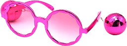 Partyglasögon M Discokulor Rosa