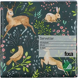 Servett Höstskog 33cm