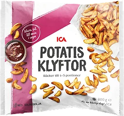 Potatisklyftor utan skal Fryst