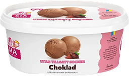 Gräddglass Choklad utan tillsatt socker