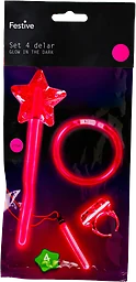 Glow set Rosa 4 delar Barn