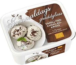 Gammaldags gräddglass Chokladkross