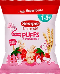 Multigrain Puffs Strawberry Eko 1-3 År Eko