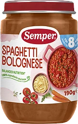 Barnmat Spaghetti köttfärssås 8 Mån