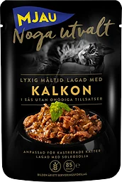 Kalkon i Sås Noga Utvalt Kattmat Våt