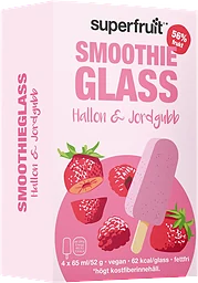 Smoothieglass Hallon/Jordgubb 4-pack 260ml