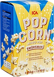 Micropopcorn Smörsmak 3-p