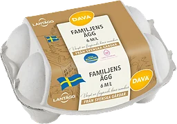 Ägg M/L Familjens frigående inomhus 6-p