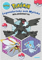 Målarbok Pokémon med klistermä