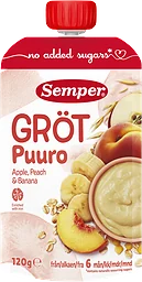 Grötklämmis Äpple & persika 6 Mån