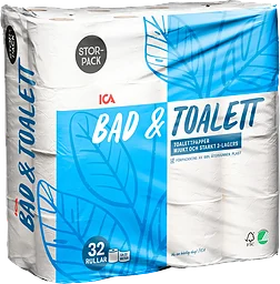 Toalettpapper Miljömärkt 32-p