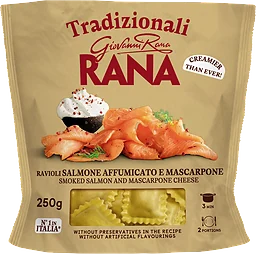 Ravioli Rökt lax Mascarpone