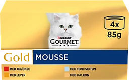 Mousse Mix Gold Kattmat Våt 4-pack