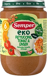 Fettuccine Tomat & Linser
