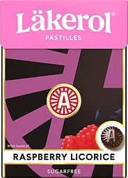 Halstabletter Hallon & lakrits