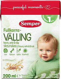 Välling Fullkorn/drickfärdig Från 12 Månader