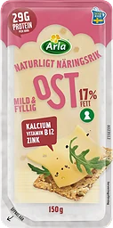 Ost Mild & Fyllig 17% skivad