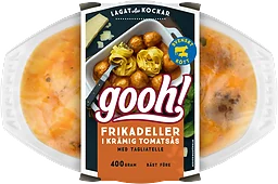 Färdigmat Frikadeller i tomatsås med Pasta