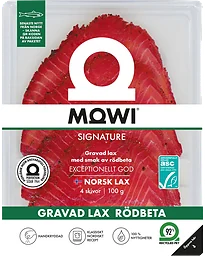 Lax Gravad Skivad Rödbeta