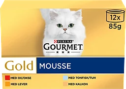 Mousse Mix Gold Kattmat Våt 12-pack