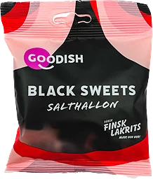 Lakrits Black Sweets Salthallon Finsk Lakrits