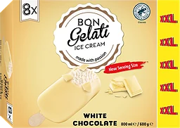 Glasspinnar vit choklad
