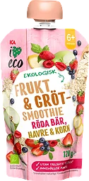 Barngröt Röda bär havre & korn Ekologisk 6m
