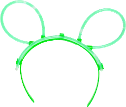 Diadem Glow in the dark Grön 1-p