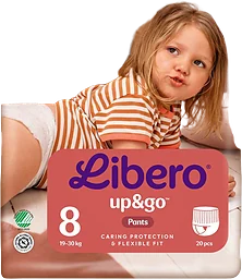 Byxblöjor Up & go 8 19-30 kg