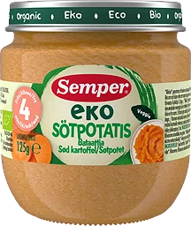 Sötpotatis Puré Från 4 Månader