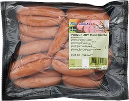 Prinskorv Handknuten Storpack ca Nässjö Chark
