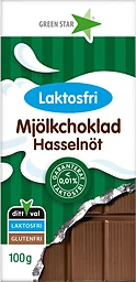 Mjölkchoklad Hasselnöt Laktosfri Greenstar