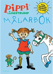 Målarbok Pippi med klistermärken