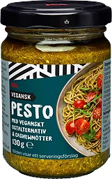 Pesto Basilika med Vegansk Ost