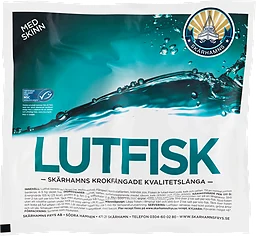 Lutfisk med skinn