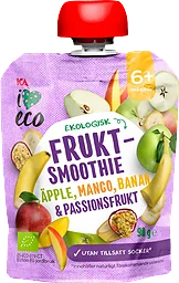 Fruktsmoothie Äpple, mango, banan & passionsfrukt 6+mån