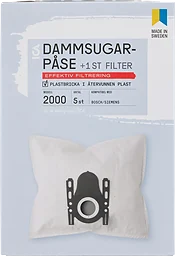 Dammsugarpåse 2000 5-p