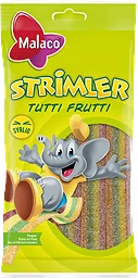 Godis Syrliga Strimler Tutti Frutti