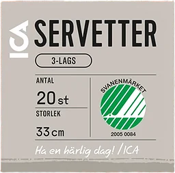 Servett Lönnlöv 33cm 20-p